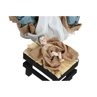 Christmas nativity set Home ESPRIT Blue White 20 x 15 x 30 cm (9 Pieces)-0