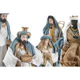 Christmas nativity set Home ESPRIT Blue White 20 x 15 x 30 cm (9 Pieces)-2