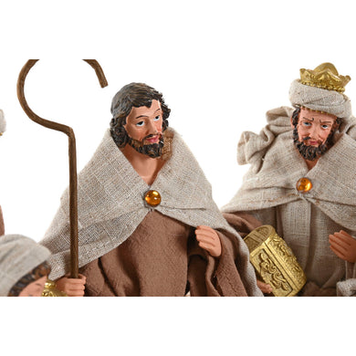 Christmas nativity set Home ESPRIT Brown Beige Resin-0