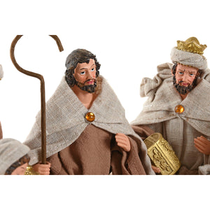 Christmas nativity set Home ESPRIT Brown Beige Resin-0