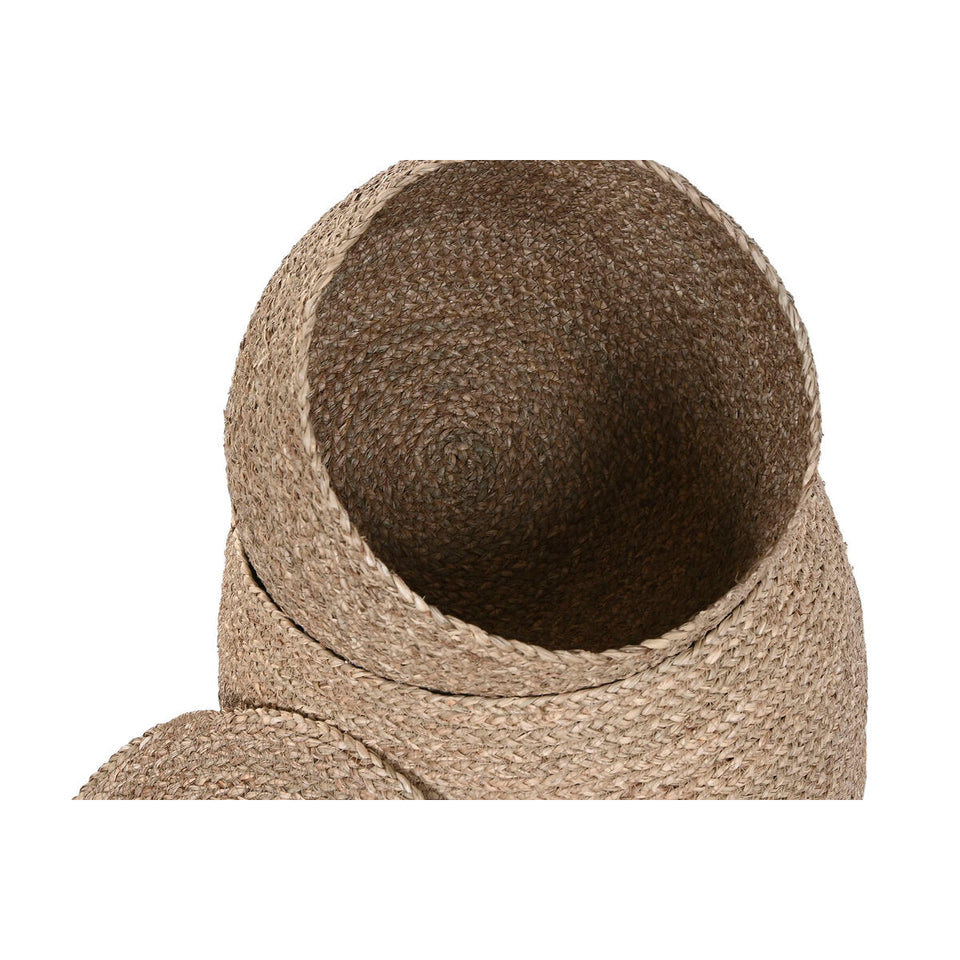 Basket set Home ESPRIT Natural Seagrass (2 Pieces)-1