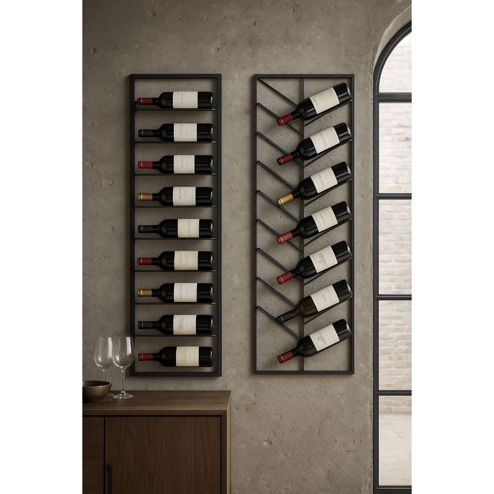 Bottle rack Home ESPRIT Black 70 X 6 X 160 CM-3
