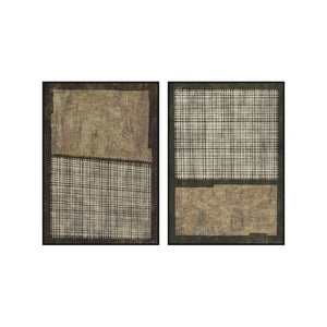 Canvas Home ESPRIT Brown Black Modern Urban 100 x 4 x 140 cm (2 Units)-0