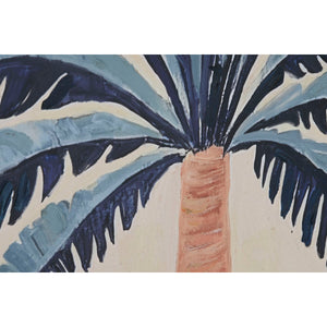 Canvas Home ESPRIT Green Beige Palms Colonial 75 x 4 x 100 cm (2 Units)-2