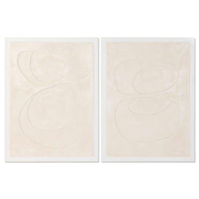 Canvas Home ESPRIT Beige Modern Scandinavian 90 x 3,5 x 120 cm (2 Units)-0