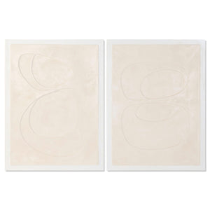Canvas Home ESPRIT Beige Modern Scandinavian 90 x 3,5 x 120 cm (2 Units)-0