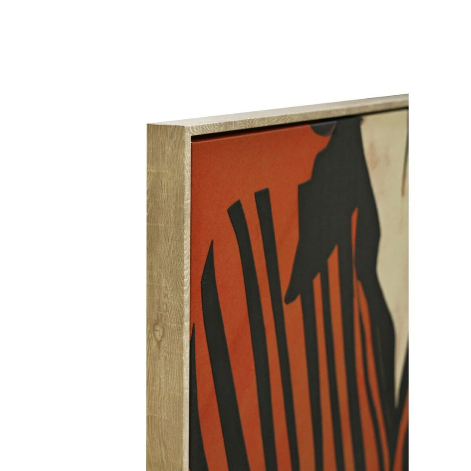 Canvas Home ESPRIT Black Red Urban 83 x 4 x 123 cm (2 Units)-3