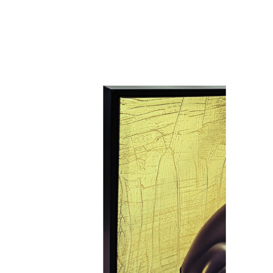 Canvas Home ESPRIT Black Golden 83 x 4 x 123 cm (2 Units)-1