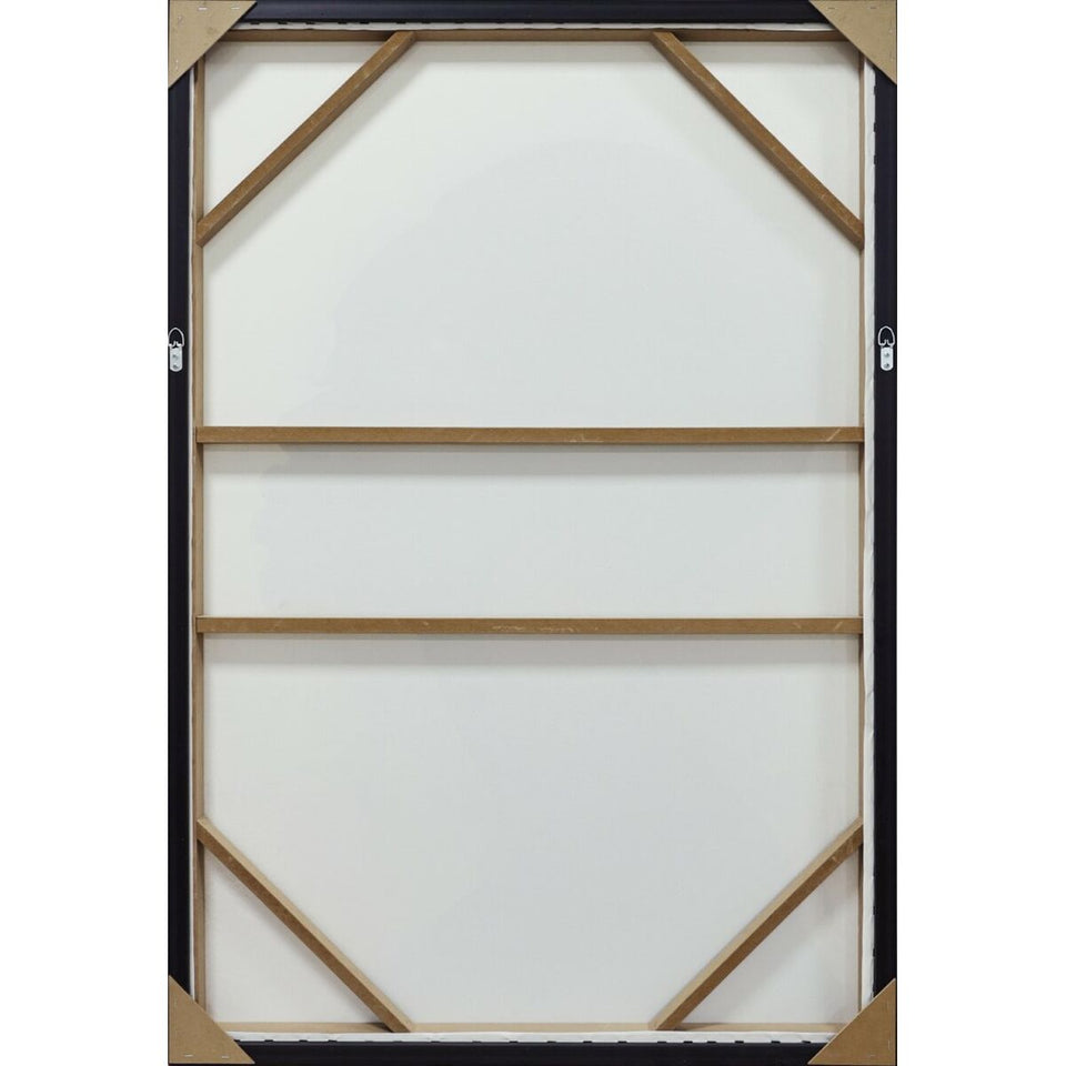 Canvas Home ESPRIT Black Golden 83 x 4 x 123 cm (2 Units)-2