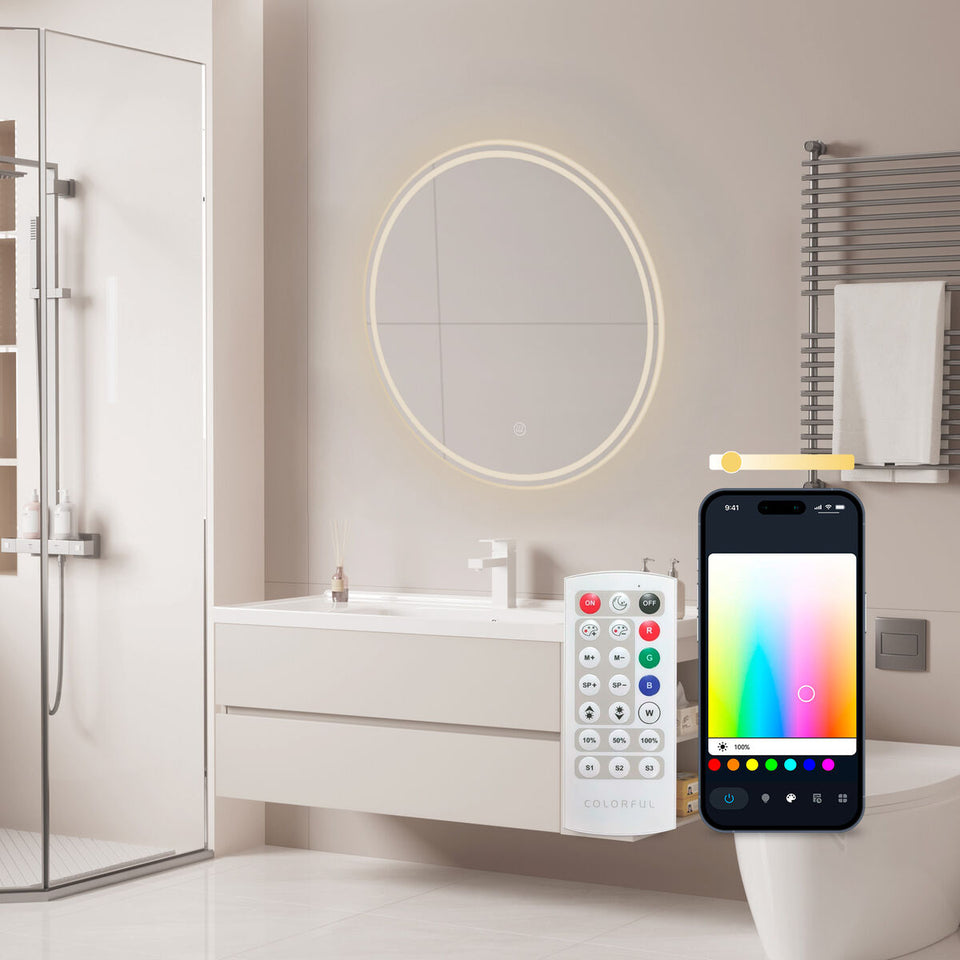 Bathroom mirror with LED light KSIX Oasis E 36 W 1000 Lm-7