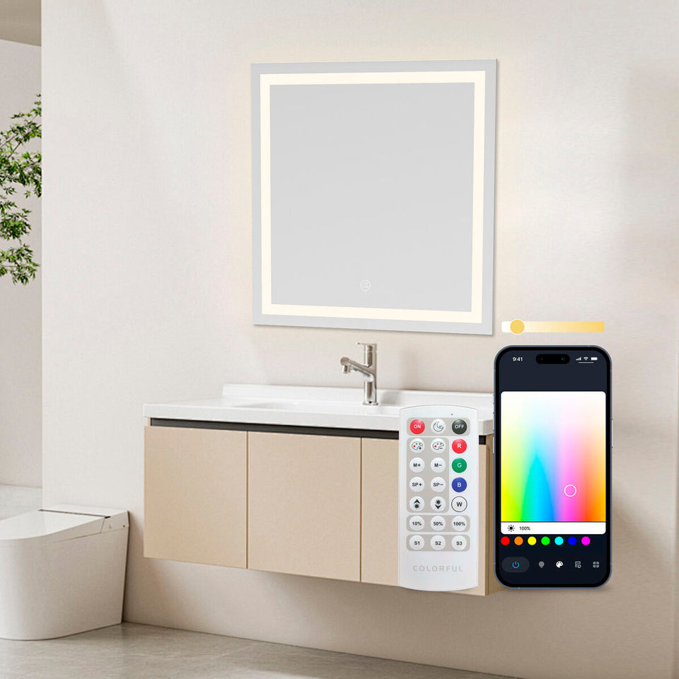 Bathroom mirror with LED light KSIX Aqua E 36 W 1300 lm-7
