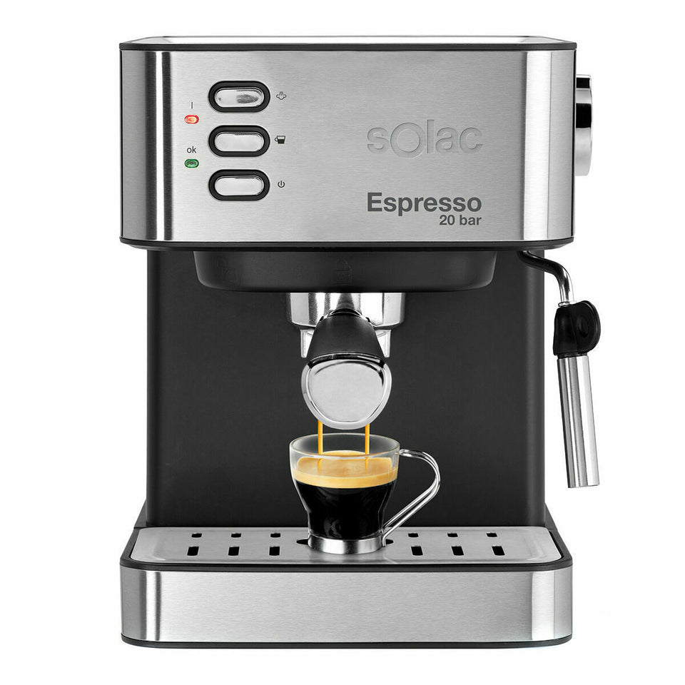 Express Coffee Machine Solac CE4481 Black Steel 850 W-0