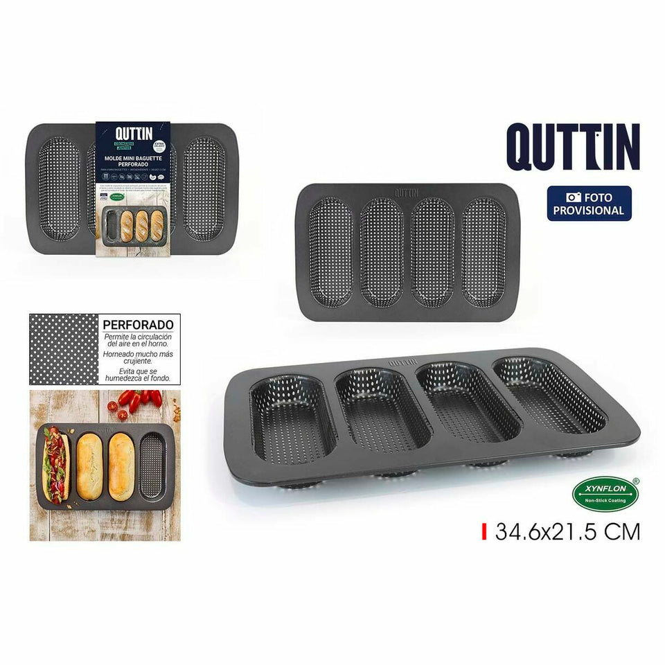 Baguette Mould Quttin Baguette 34,6 x 21,5 x 3 cm (12 Units)-2