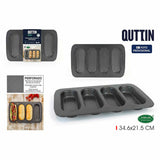Baguette Mould Quttin Baguette 34,6 x 21,5 x 3 cm (12 Units)-2
