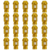 Set Nuts OMP 7075 Gold 40 mm 20 uds M12 x 1,25-2