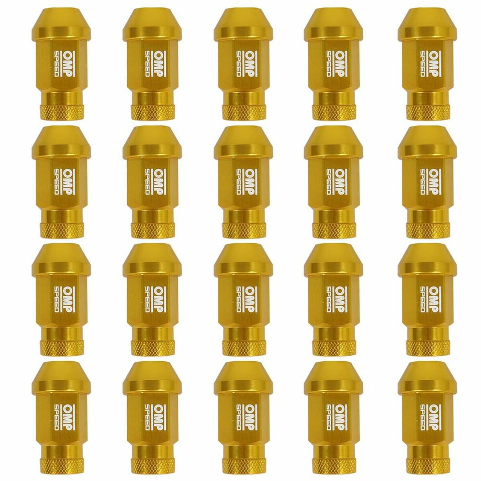Set Nuts OMP Gold 40 mm 20 uds M12 x 1,50-1