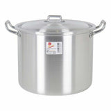 Casserole with Lid 39693 Ø 22 cm Silver 6 L Aluminium 29 x 23 x 20 cm-1