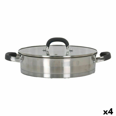 Casserole with glass lid Quttin 2,2 L (4 Units)-0