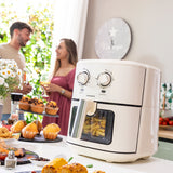 Air Fryer InnovaGoods Vynner Pro 6500 Cream 1700 W 6,5 L Stainless steel-15