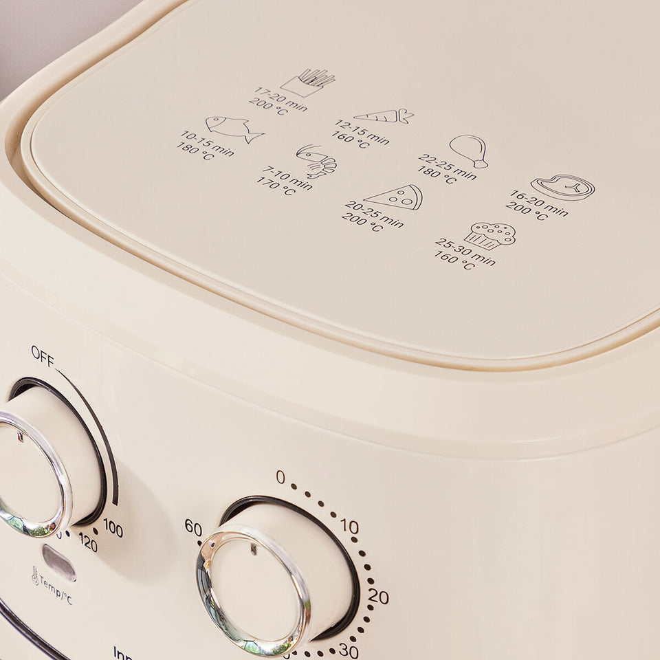 Air Fryer InnovaGoods Vynner Pro 6500 Cream 1700 W 6,5 L Stainless steel-12