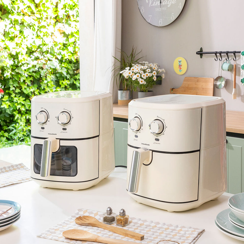 Air Fryer InnovaGoods Vynner Pro 6500 Cream 1700 W 6,5 L Stainless steel-5