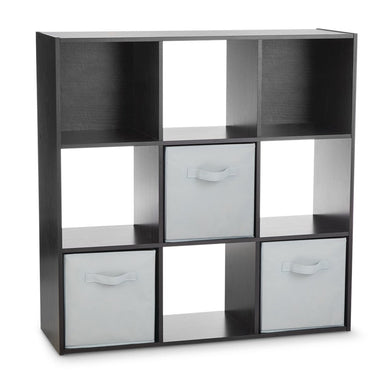 9 kockás tárolópolc 3 kosárral-0