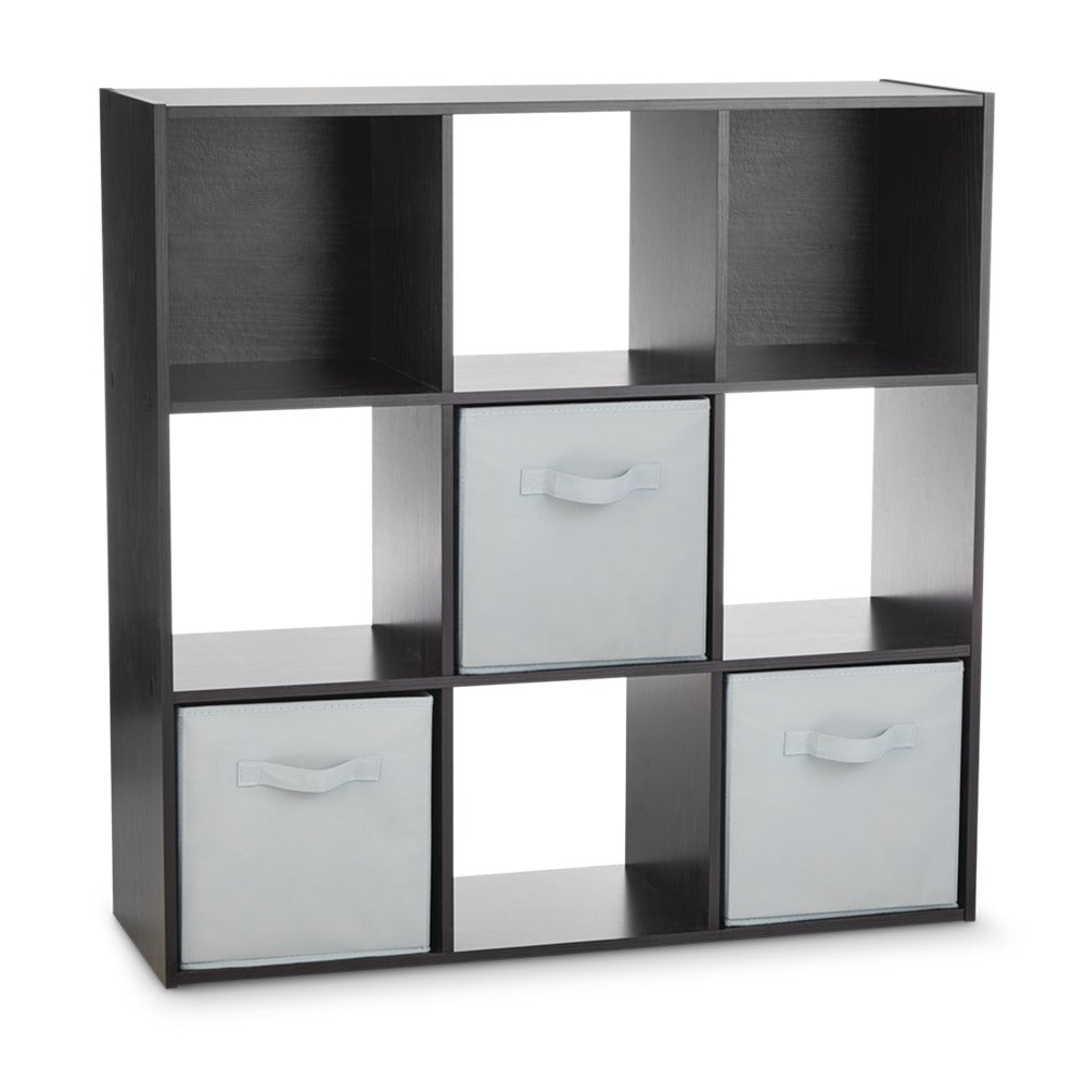 9 kockás tárolópolc 3 kosárral-0