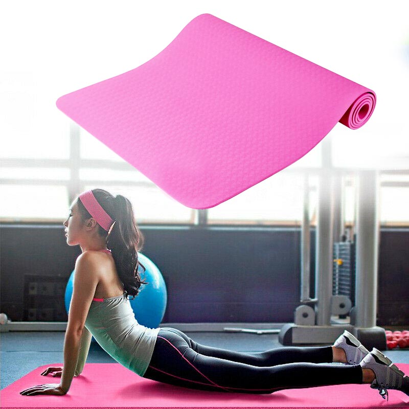 Yoga mat, with gift bag, in 3 colors - pink-1