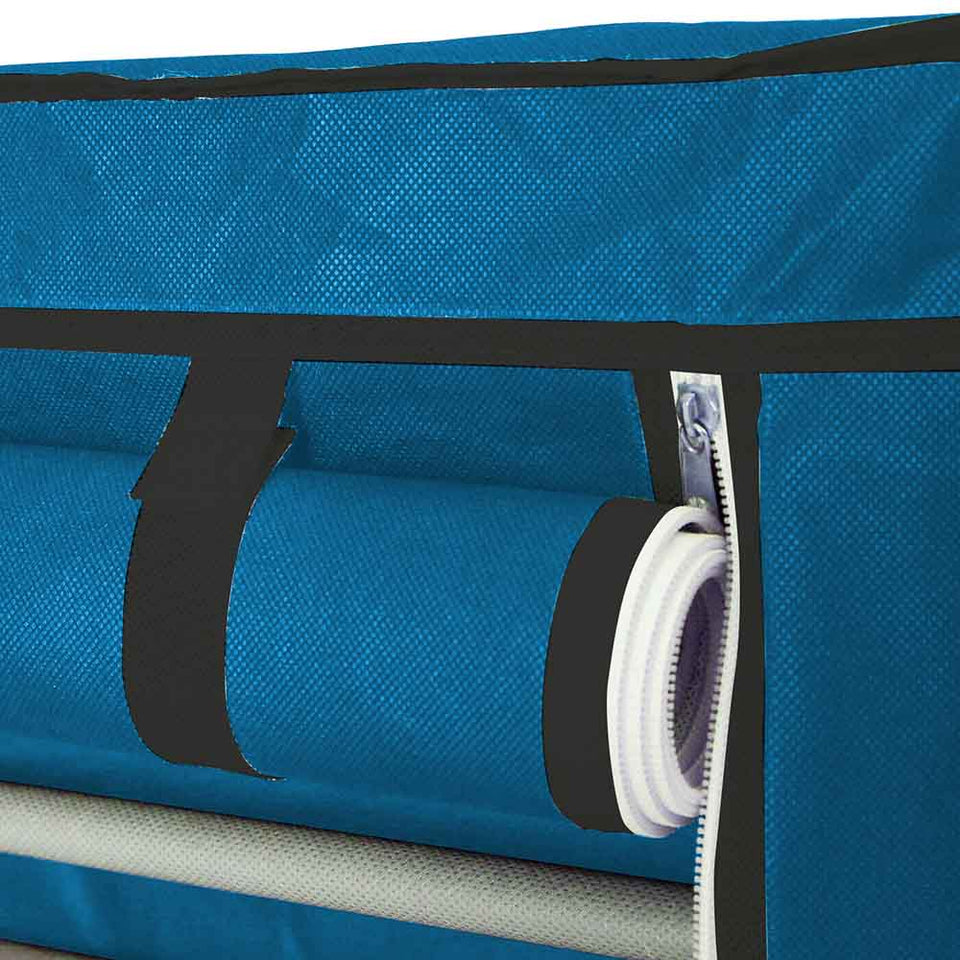 Mobile shoe storage cabinet in 4 colors - blue-1