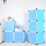 Plastic battery cabinet-blue-1
