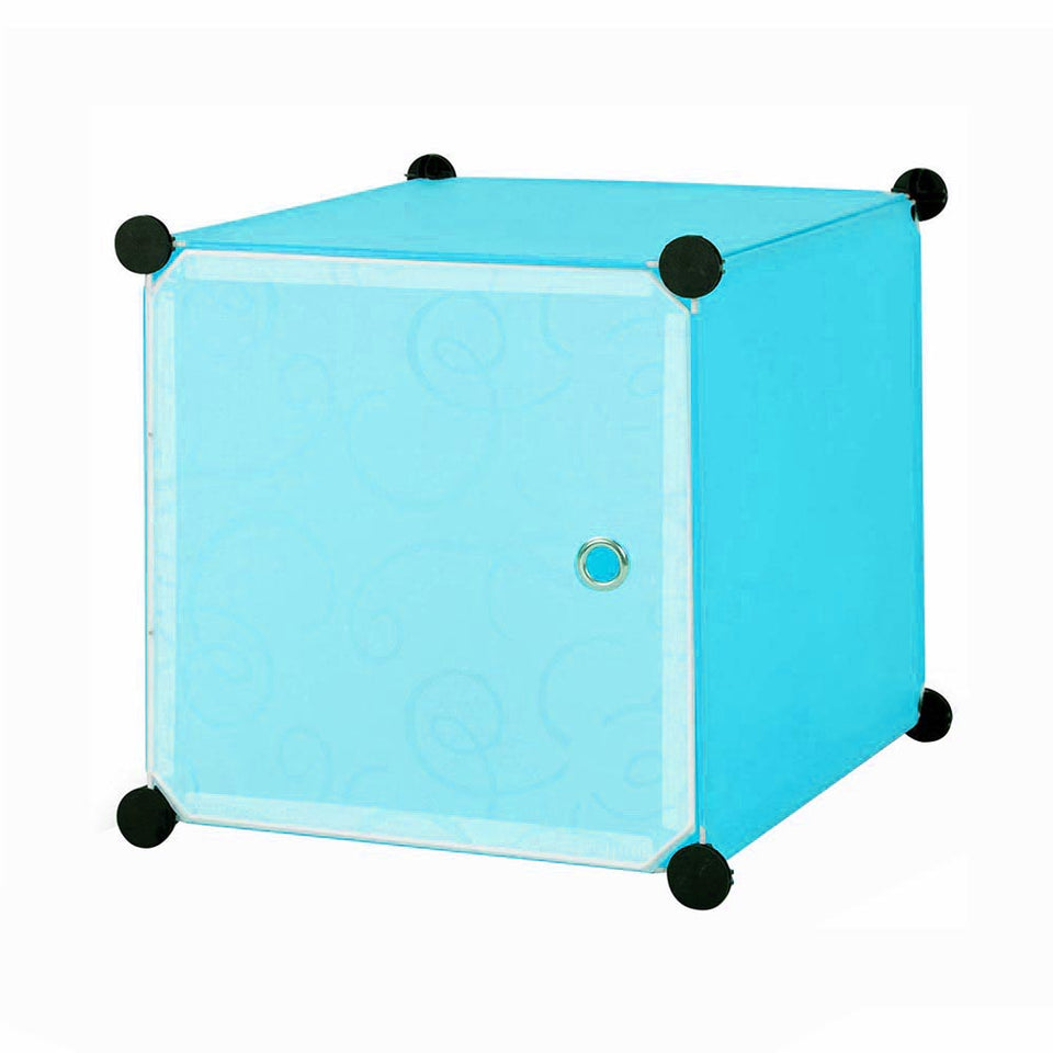 Plastic battery cabinet-blue-2