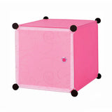 Plastic cabinet with batteries - pink-1
