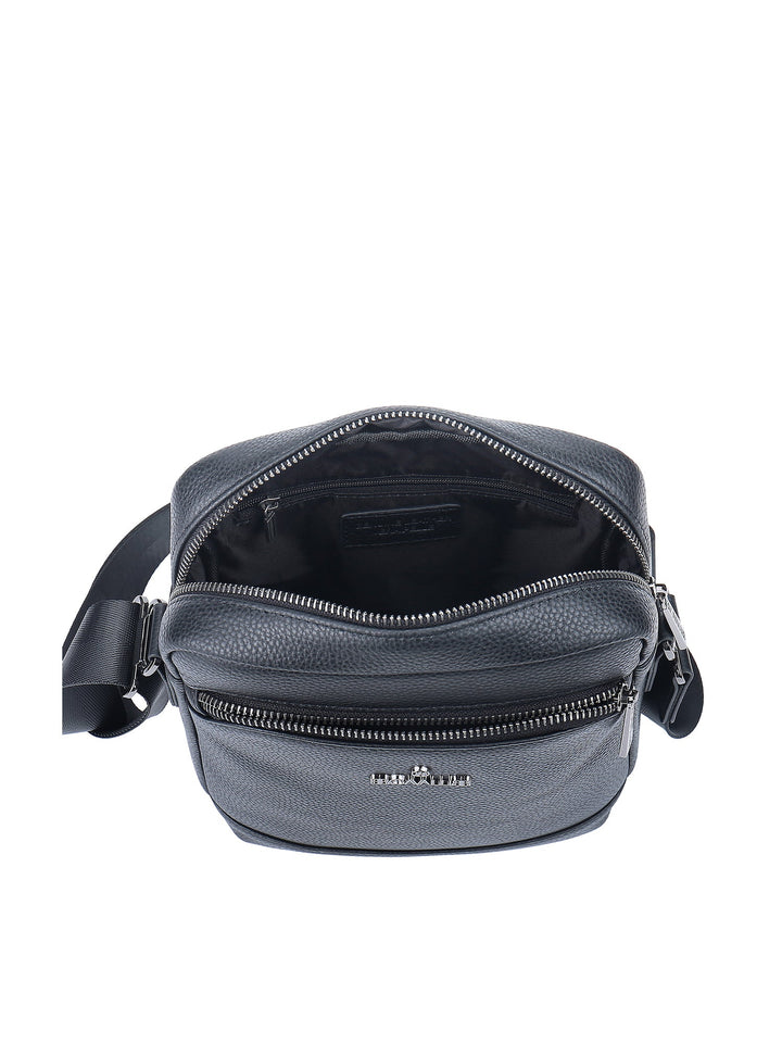 Borsa a tracolla da uomo In Vera pelle Made in Italy 20x25x9 cm-3