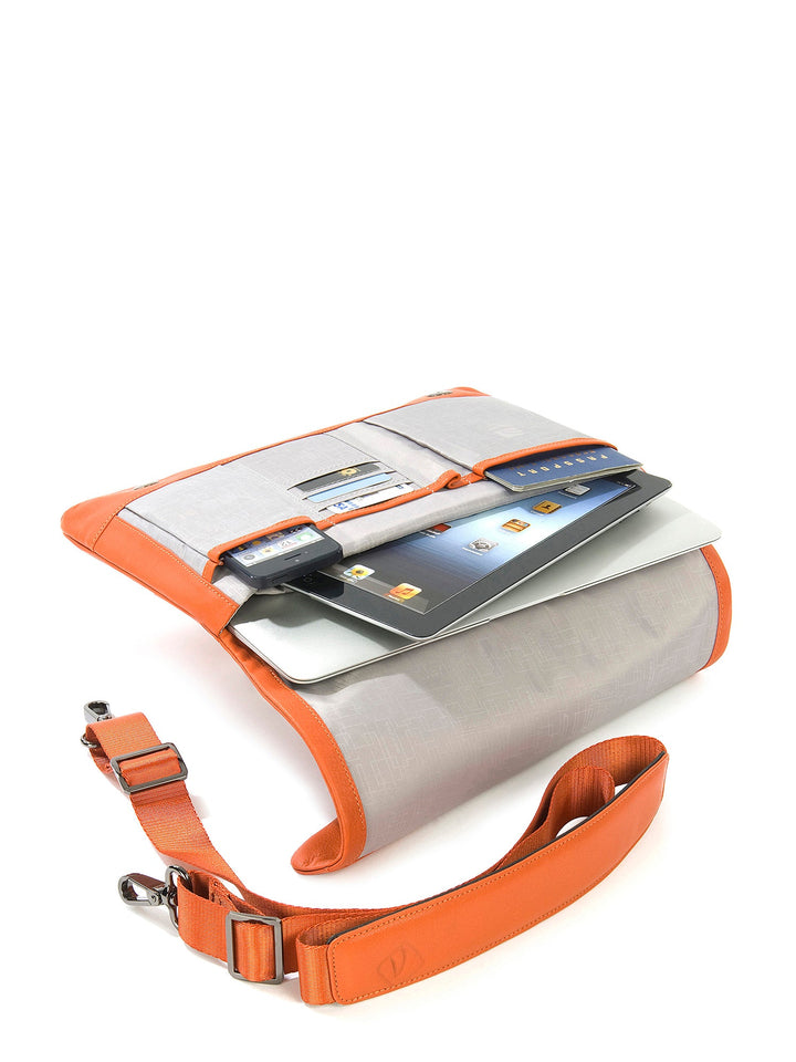 Borsa a tracolla unisex In Vera pelle Made in Italy 23,5x34x4,5 cm-2
