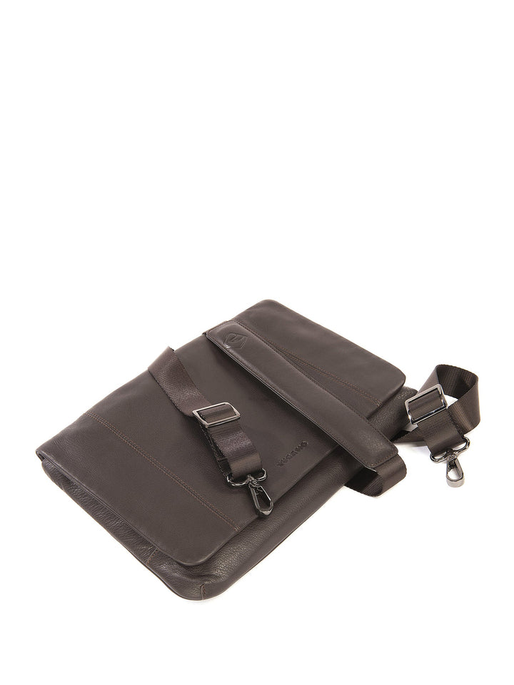 Borsa a tracolla unisex In Vera pelle Made in Italy 34x23,5x4,5 cm-4
