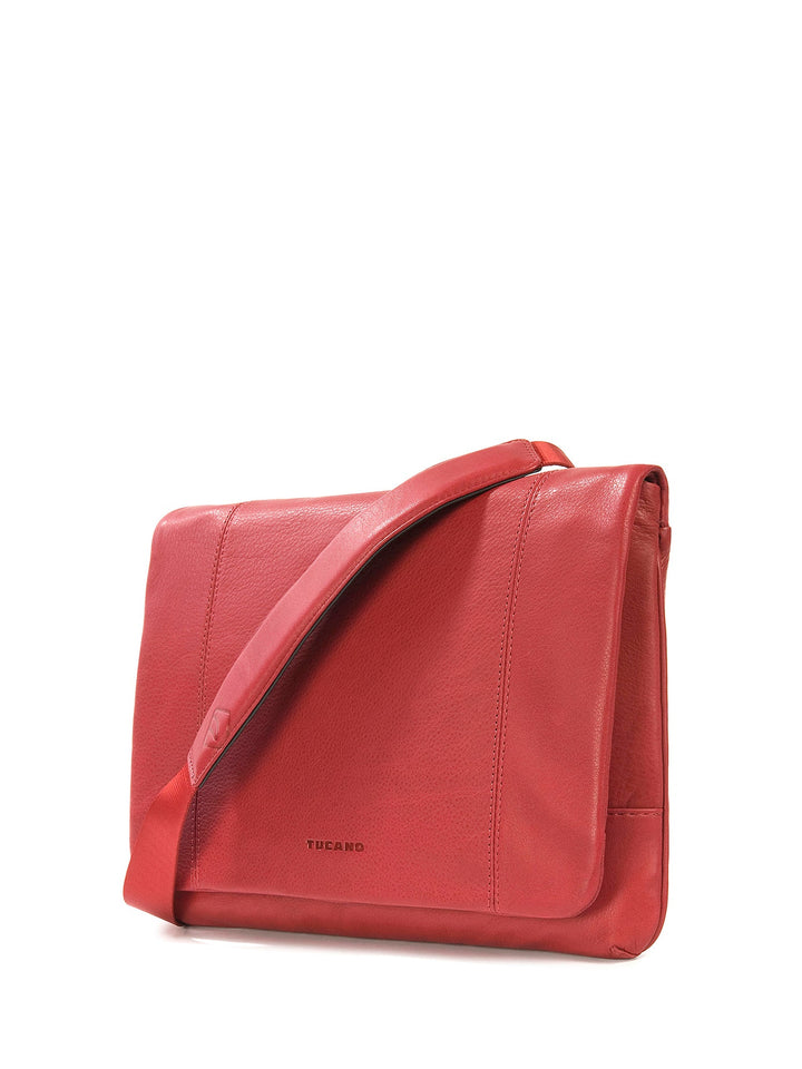 Borsa a tracolla unisex In Vera pelle Made in Italy 23,5x34x4,5 cm-1