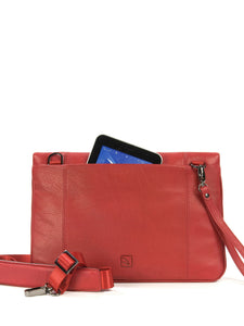 Borsa a tracolla unisex In Vera pelle Made in Italy 23,5x34x4,5 cm-3