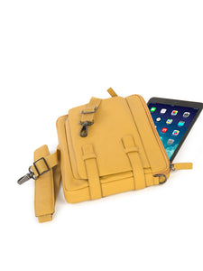 Borsa a tracolla unisex In Vera pelle Made in Italy 27x22x5,5 cm-2