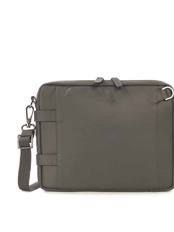 Borsa a tracolla unisex In Vera pelle Made in Italy 27x22x5,5 cm-3
