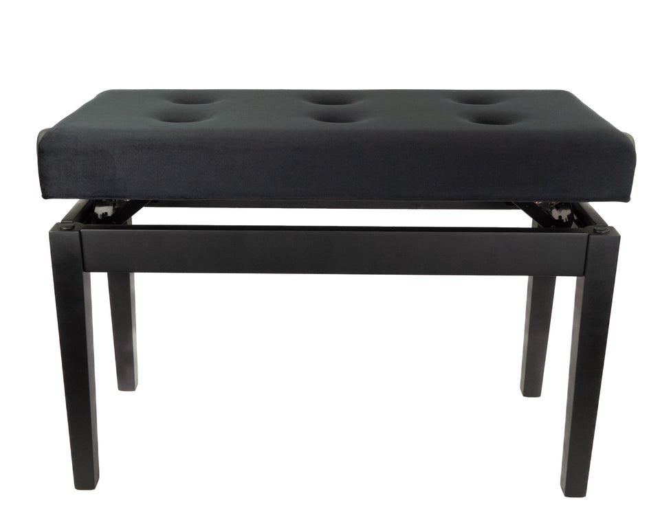 BandMate PB200D Deluxe Double Piano Bench (Matte Black)-0