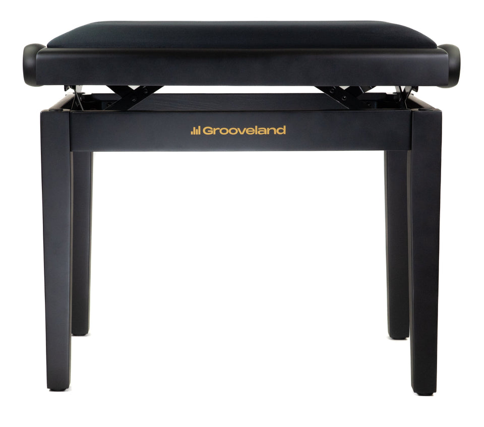 Grooveland KB200 Piano Bench (Matte Black)-2