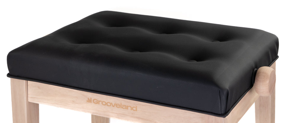Grooveland KB300 Piano Bench (Natural/Black)-4