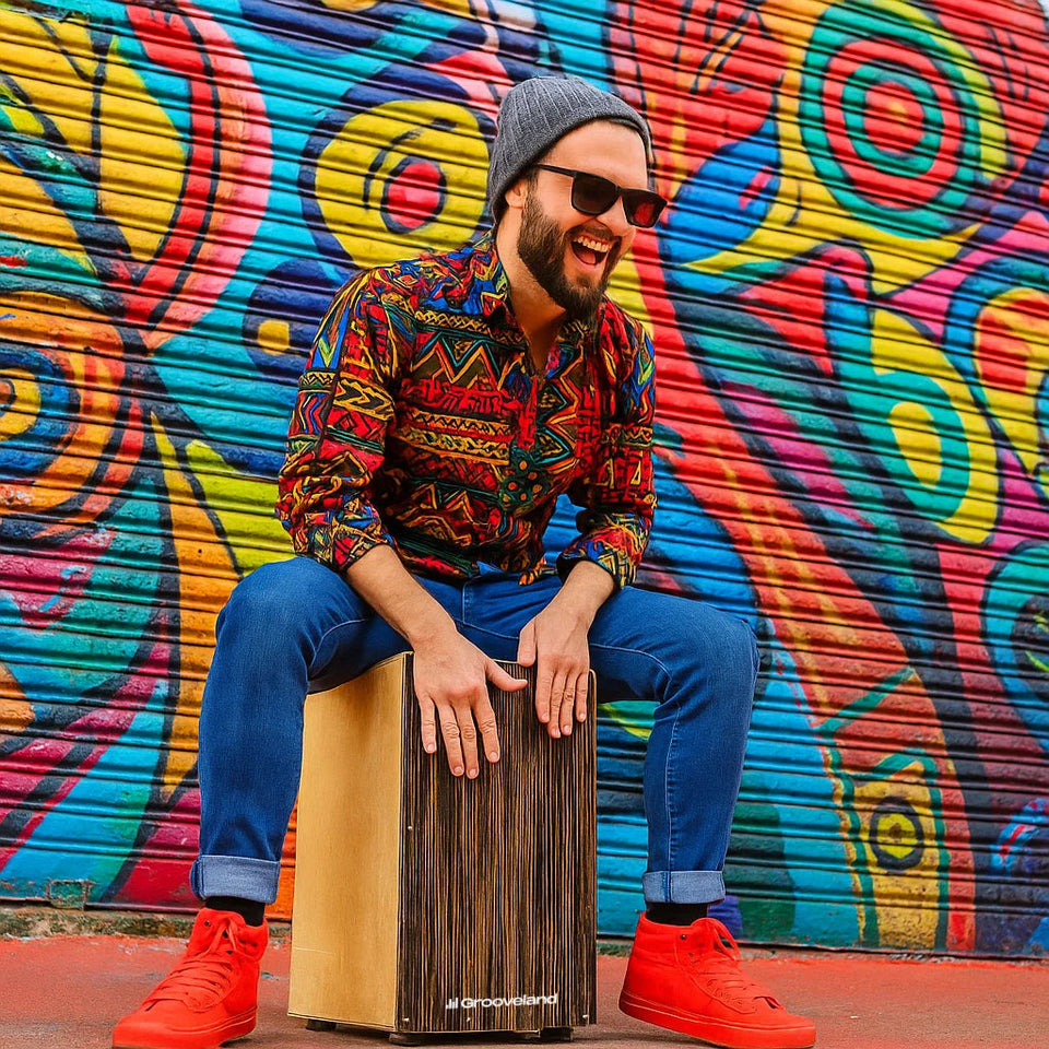 Grooveland Cajon (Black Walnut)-2