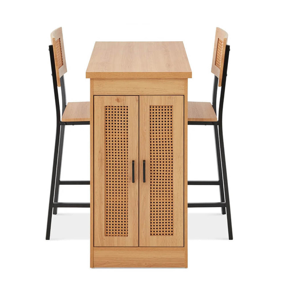 3 részes magasított étkezőgarnitúra tárolóval-2