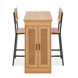 3 részes magasított étkezőgarnitúra tárolóval-2