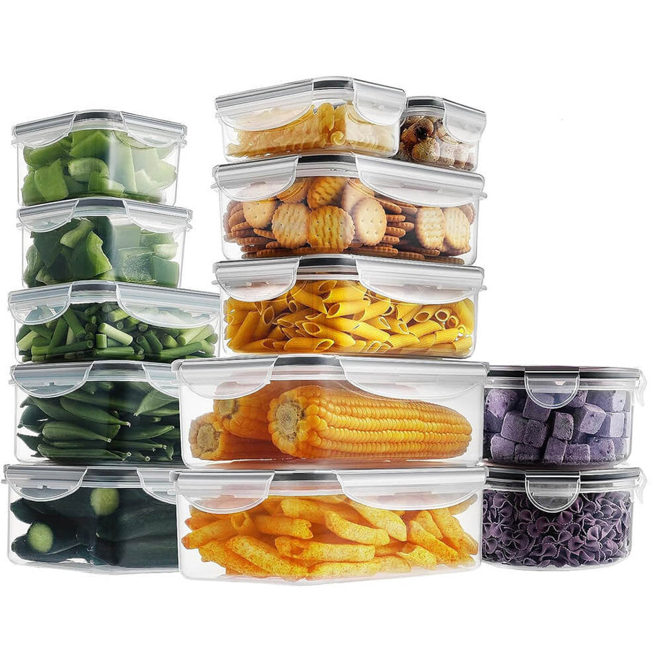 24 részes, műanyag frissentartó doboz készlet-1