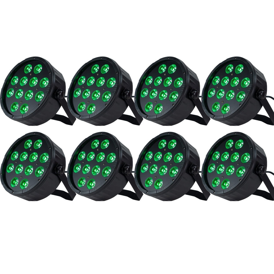 Marconi Polaris 12x12W RGBW Par Lamp 8 pcs. Bundle-0