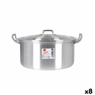 Casserole with lid Aluminium 31,3 x 26,5 x 13,5 cm (8 Units)-0