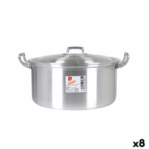 Casserole with lid Aluminium 31,3 x 26,5 x 13,5 cm (8 Units)-0