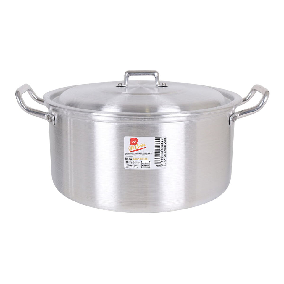 Casserole with lid Aluminium 33,5 x 28 x 15 cm (8 Units)-1